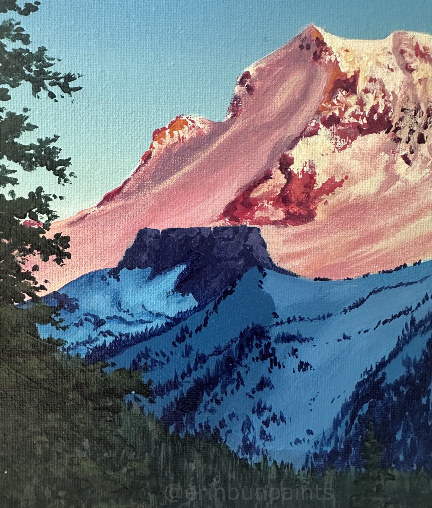 Mountain's Contrast | Original Painting