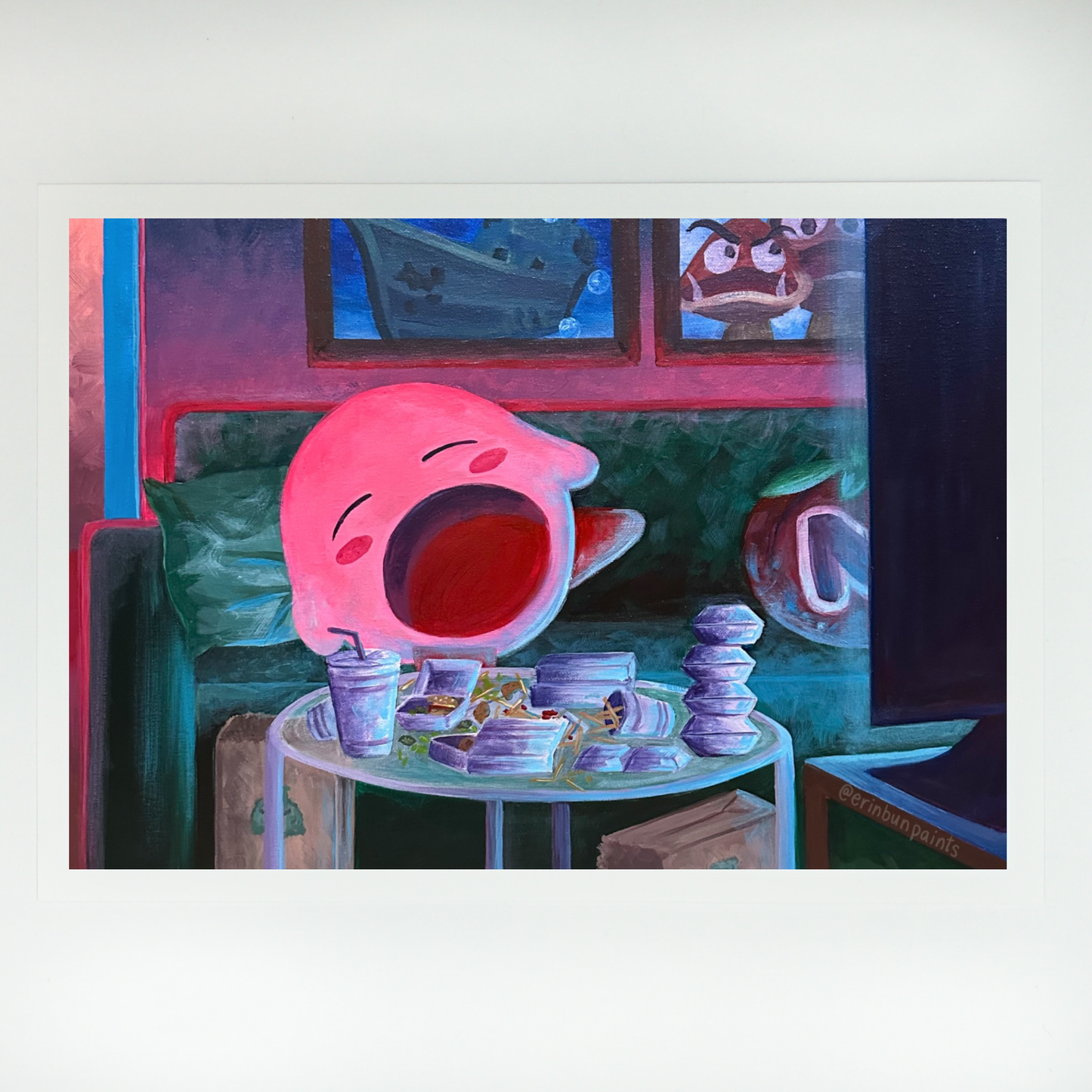 Kirby at Home Art Print
