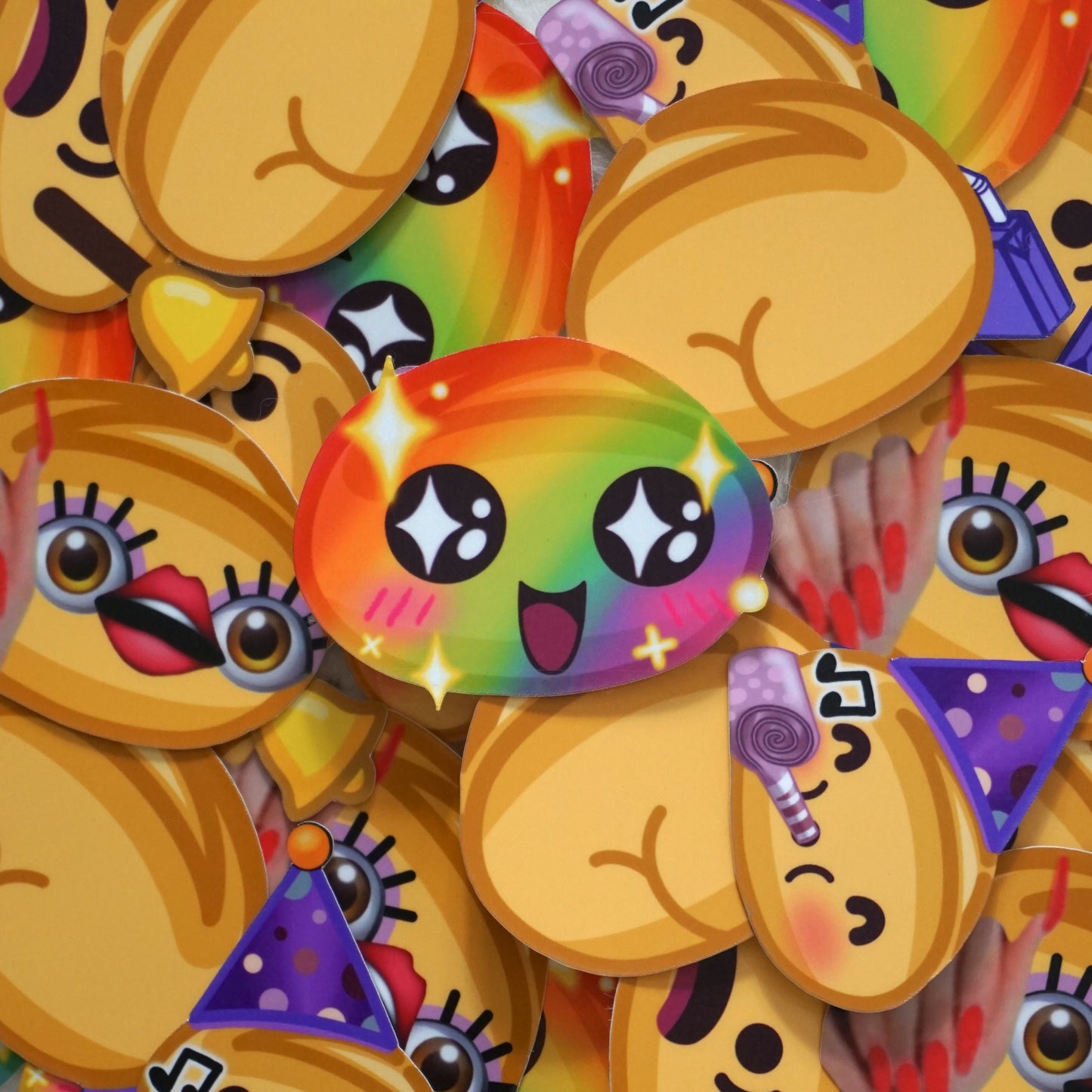 'Party' Sticker Five Pack