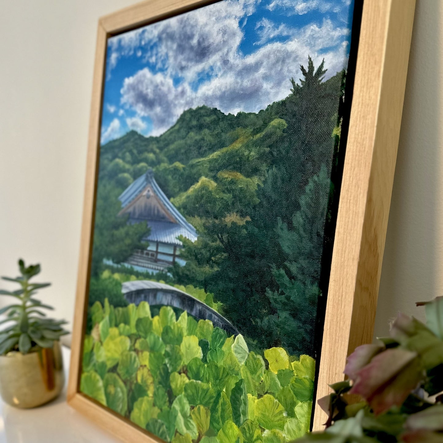 Arashiyama Noon | Original Painting with Frame