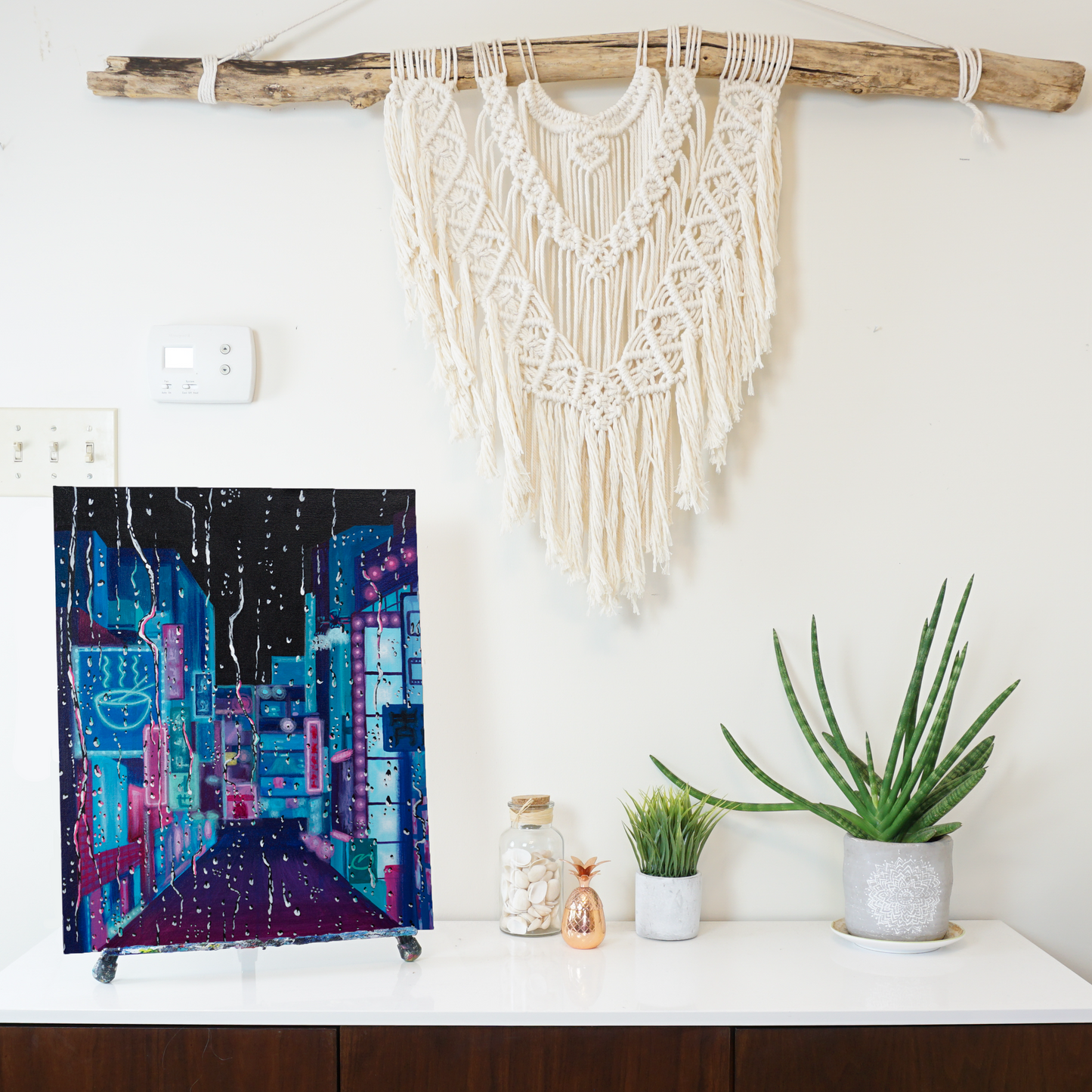 Rainy City Original Painting