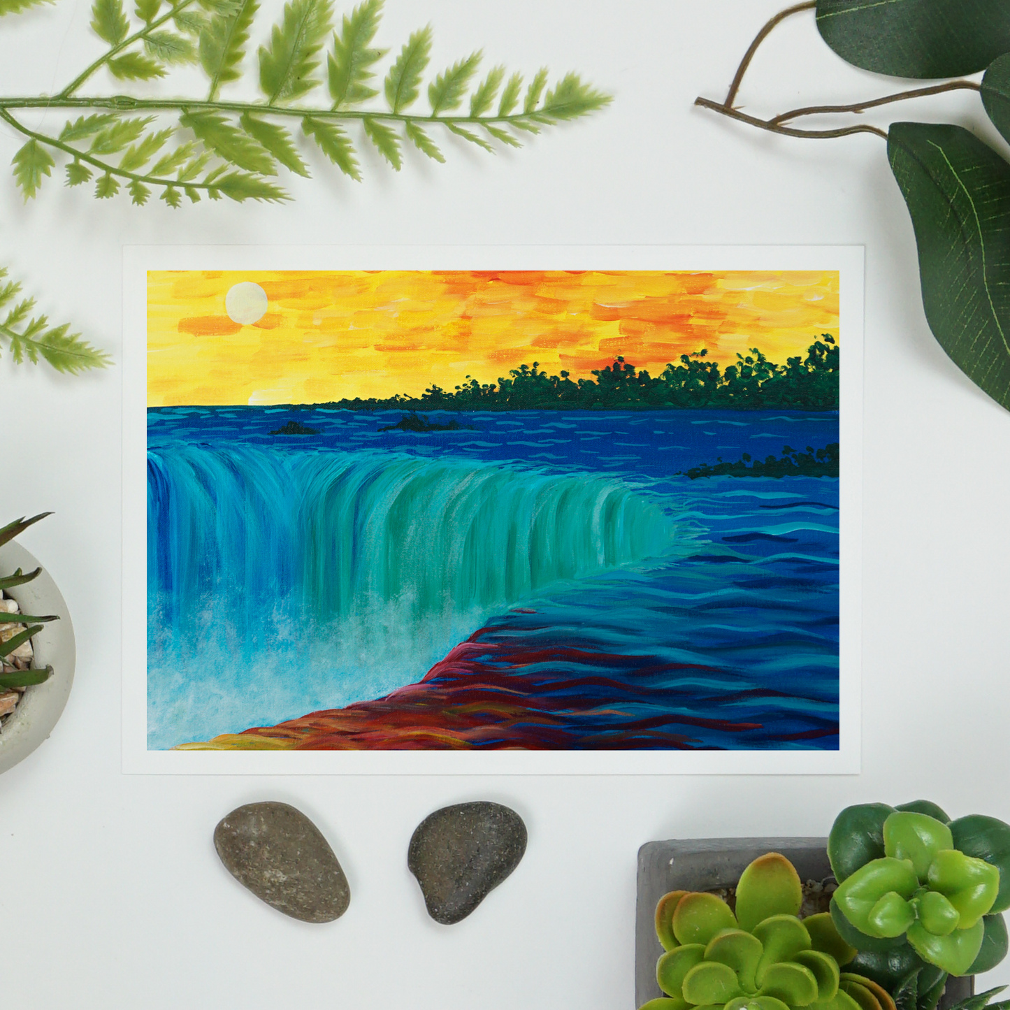 Sunset at Niagara Art Print