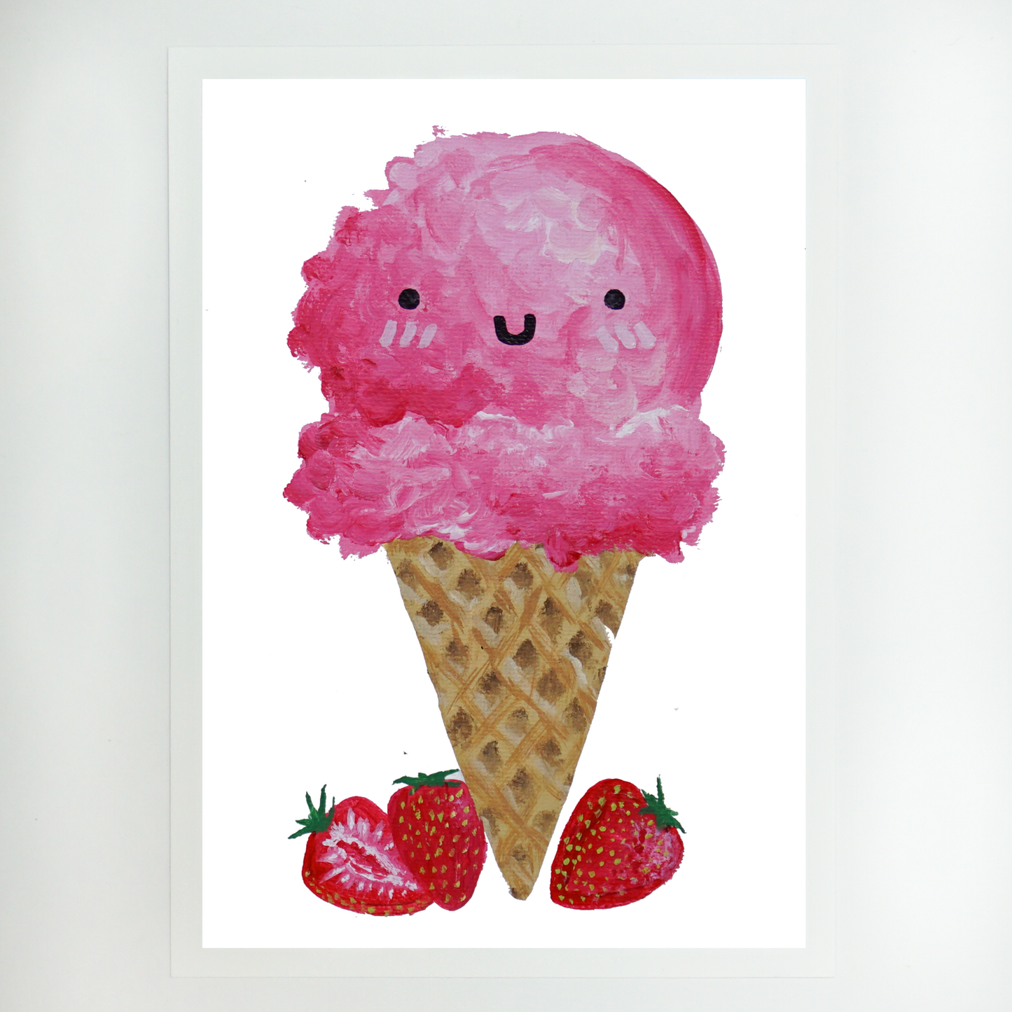 Uwu Ice Cream Art Print