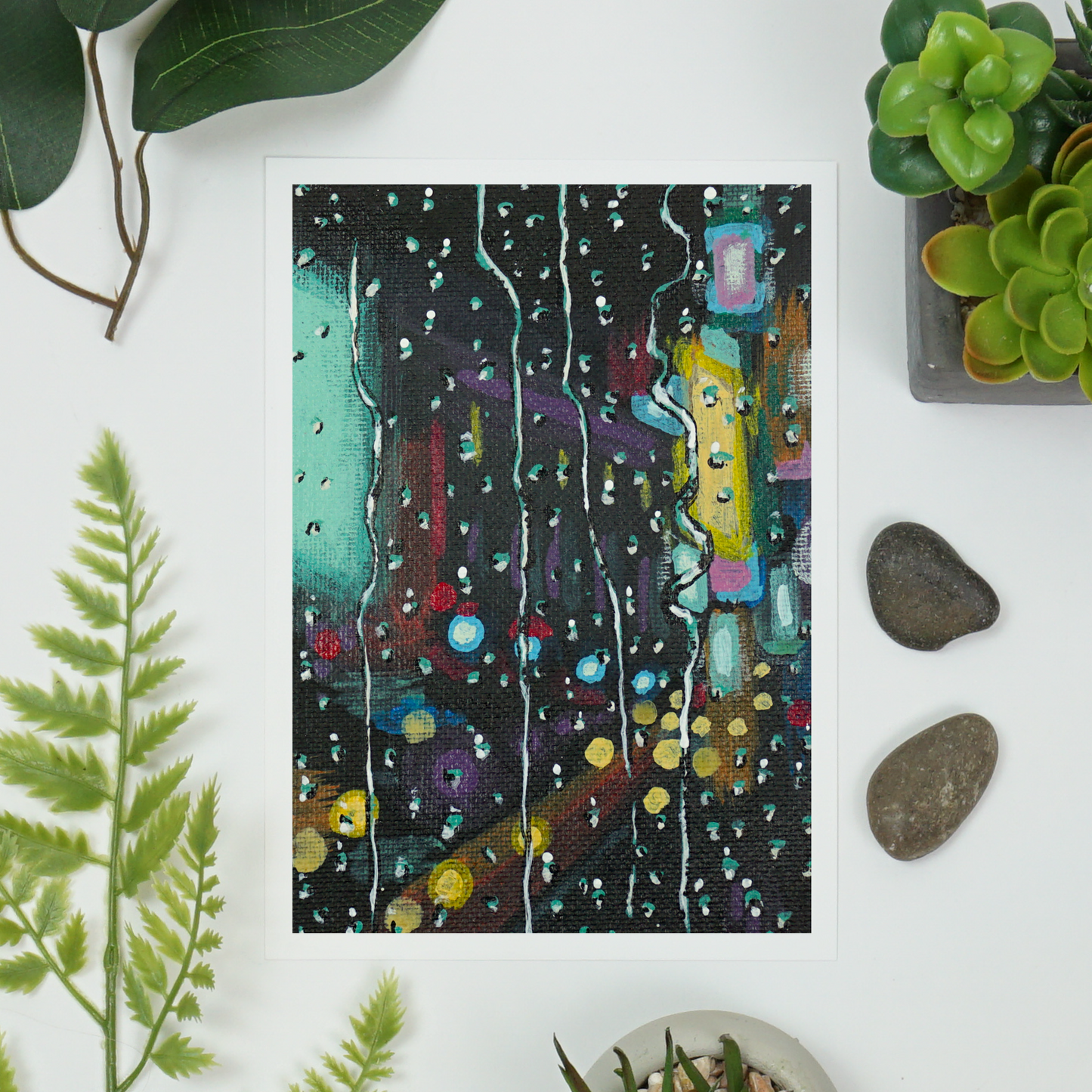 Rainy Street Art Print