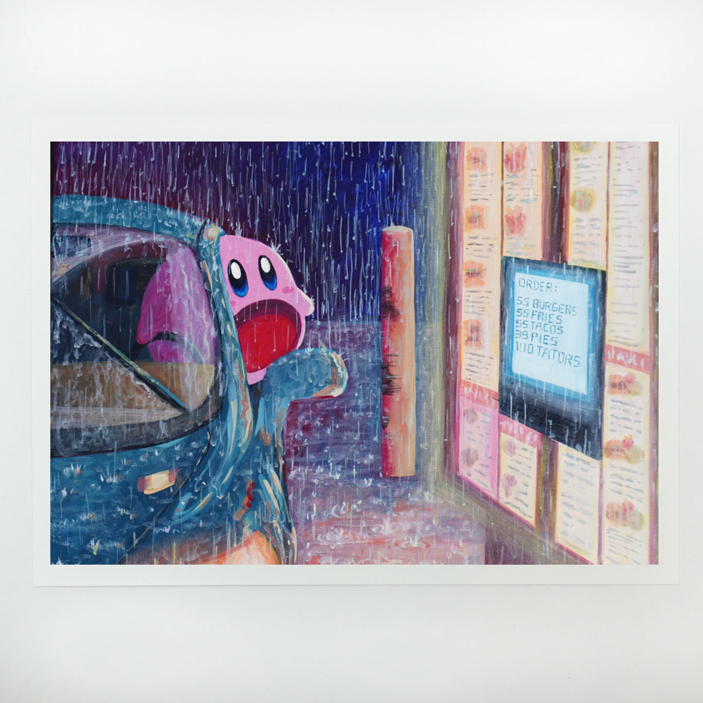 Kirby at the Drive-Thru Art Print