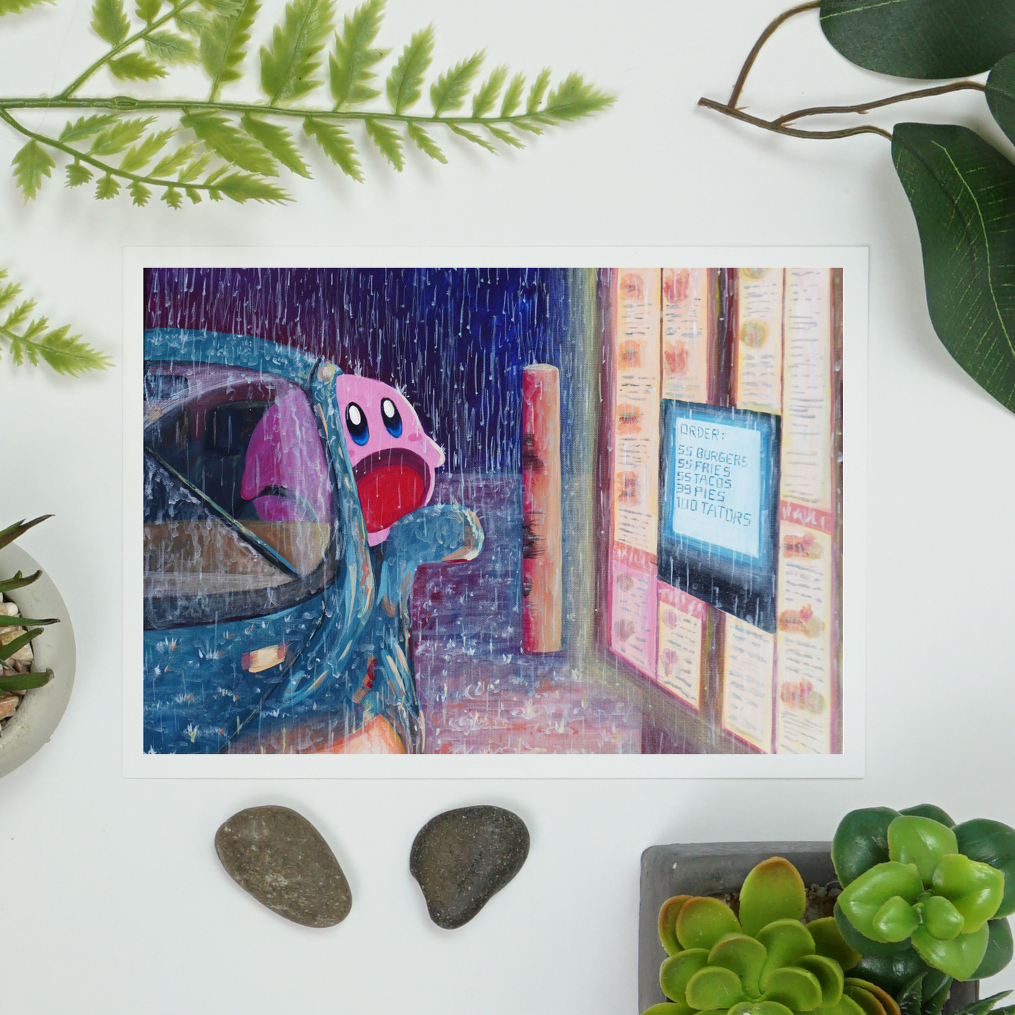Kirby at the Drive-Thru Art Print
