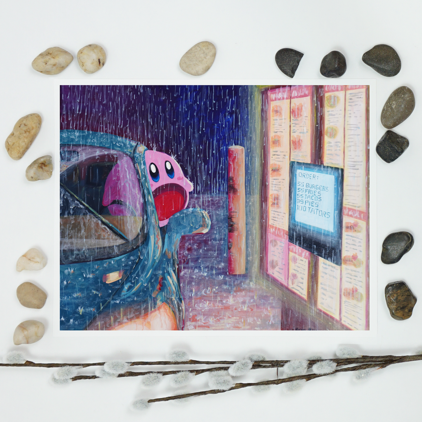 Kirby at the Drive-Thru Art Print