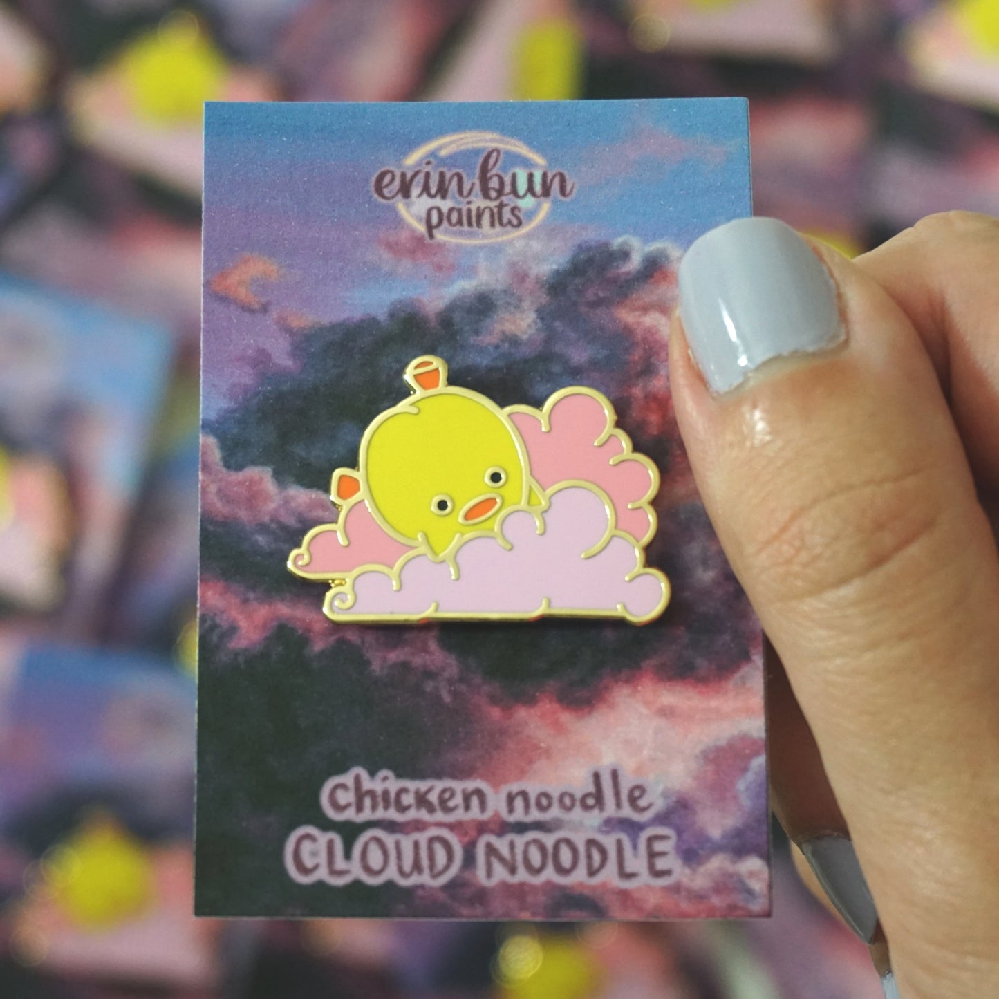 Cloud Noodle Enamel Pin