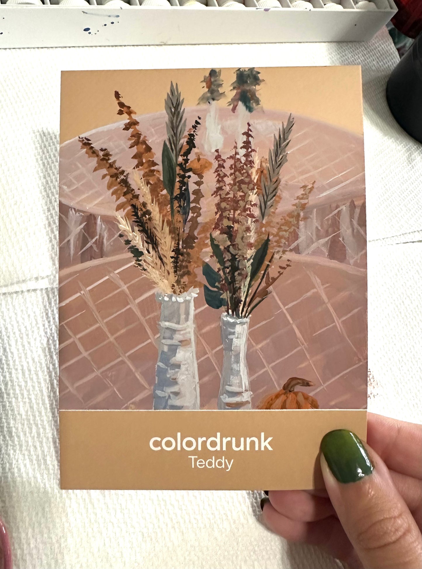 Coloured Card in Gouache (choose one!)