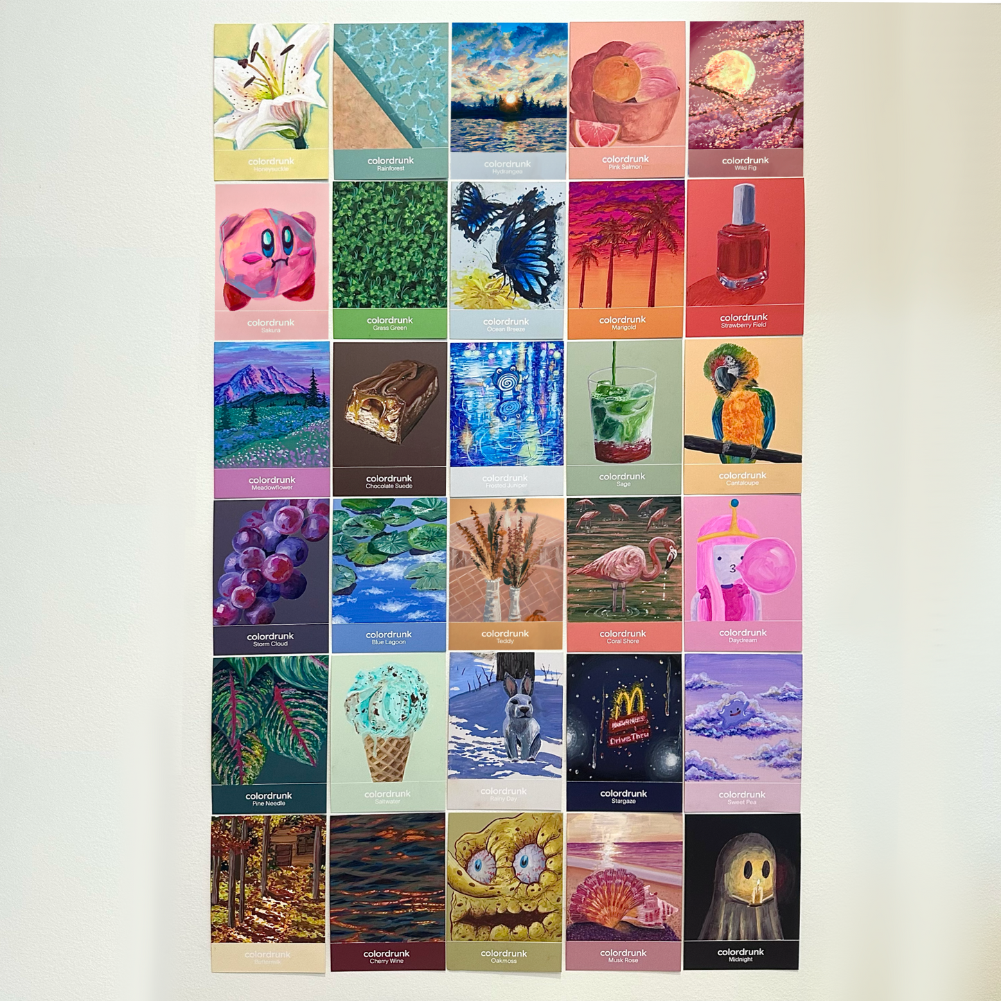 Coloured Card in Gouache (choose one!)