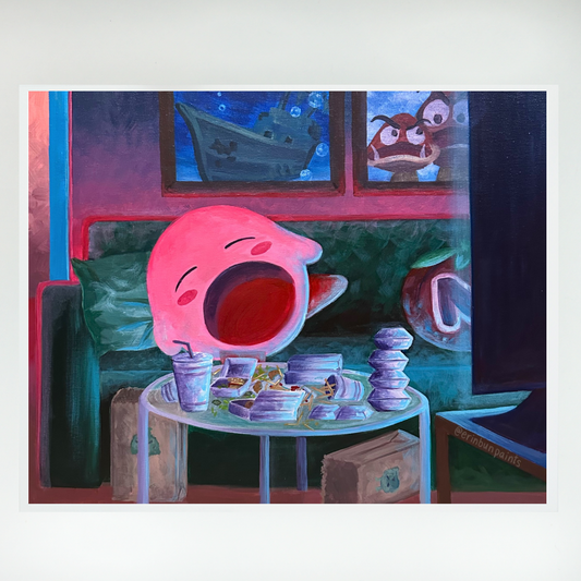 Kirby at Home Art Print