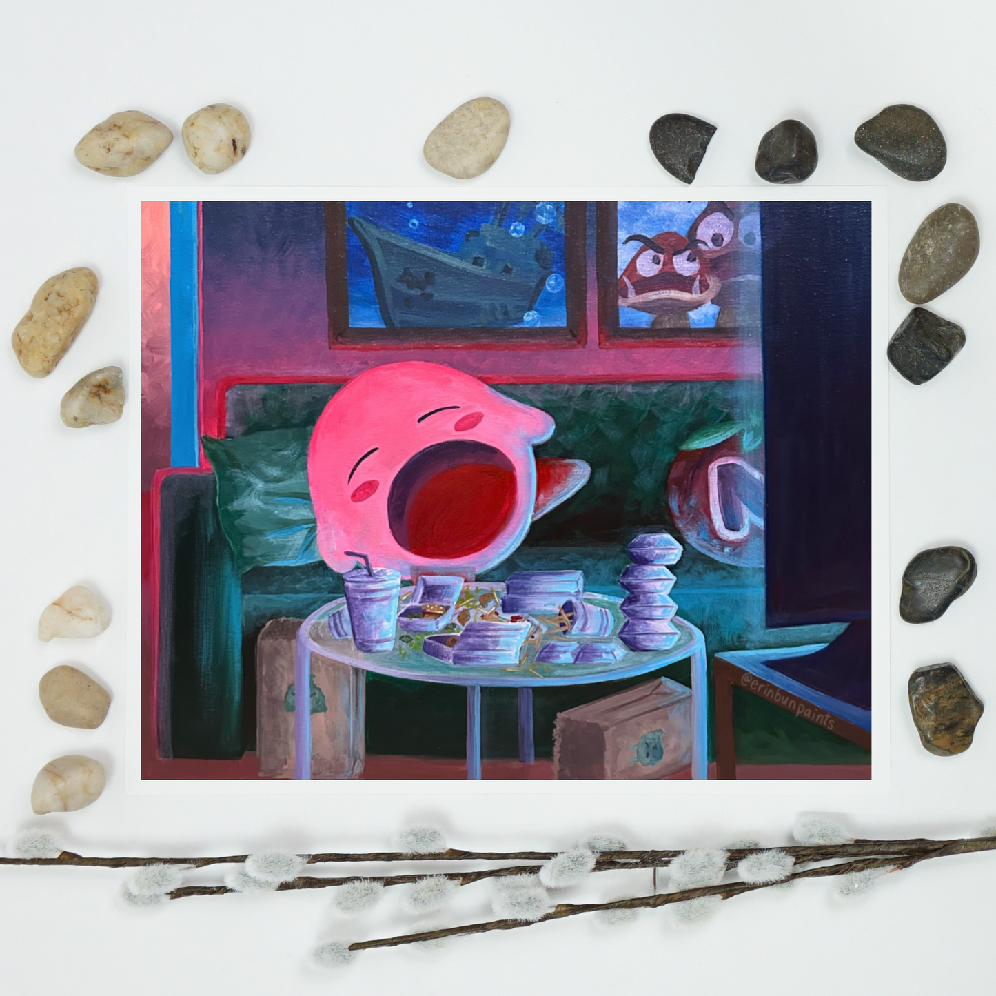 Kirby at Home Art Print