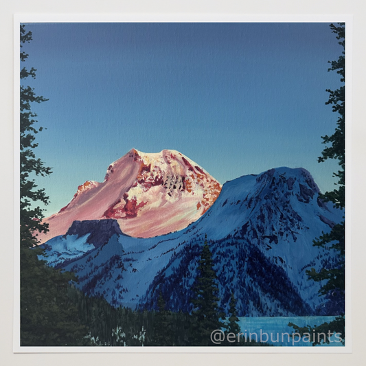 Mountain's Contrast Art Print