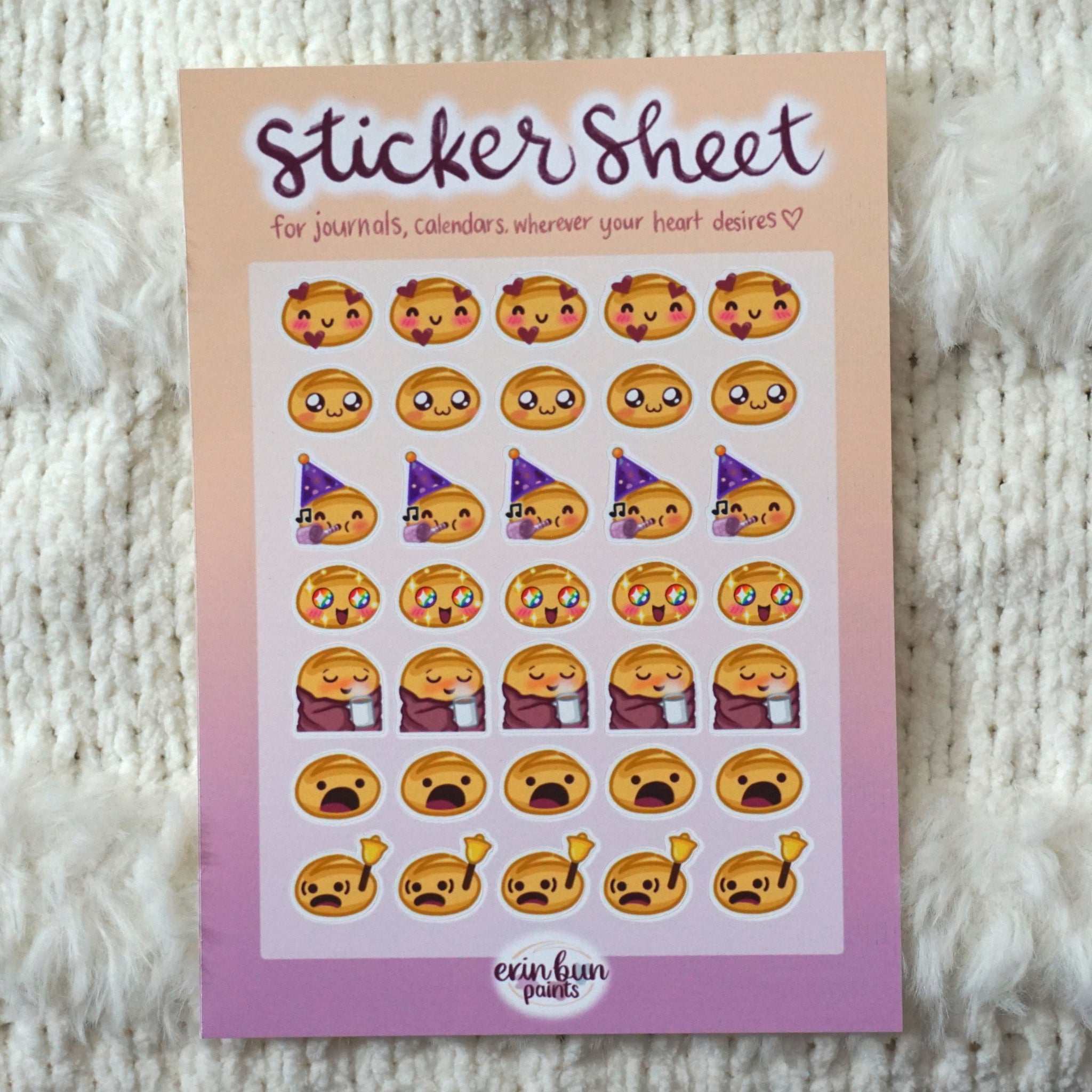 Bun Sticker Sheet (35 stickers)