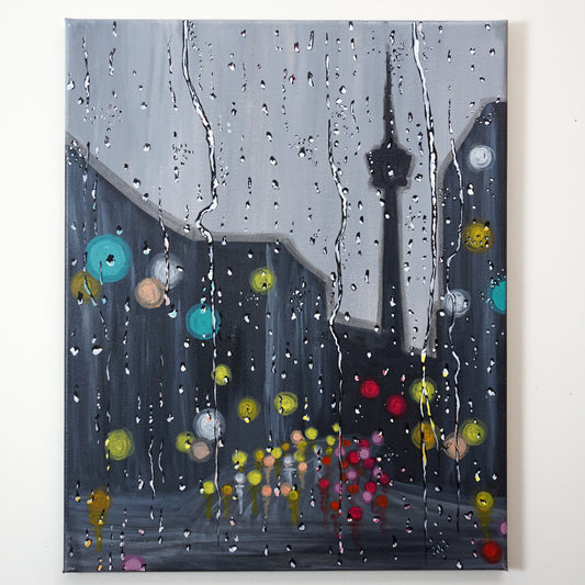 Rainy Day in Toronto Original Painting