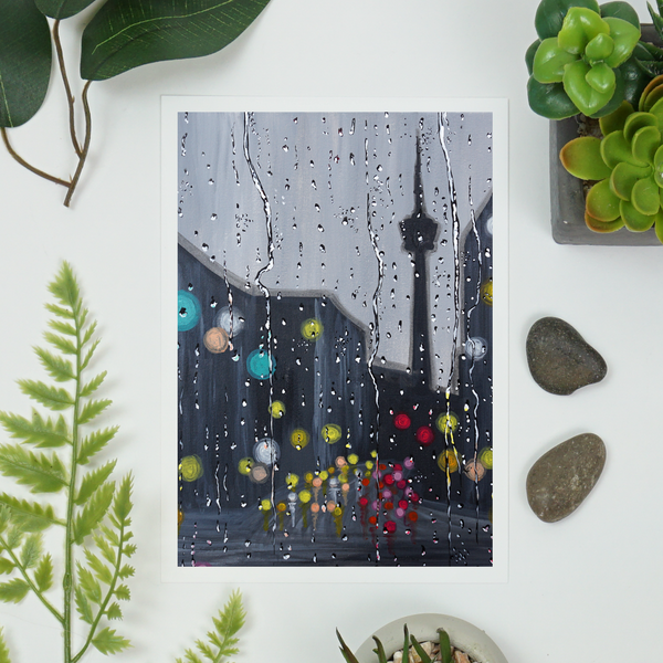 Rainy Day in Toronto Art Print