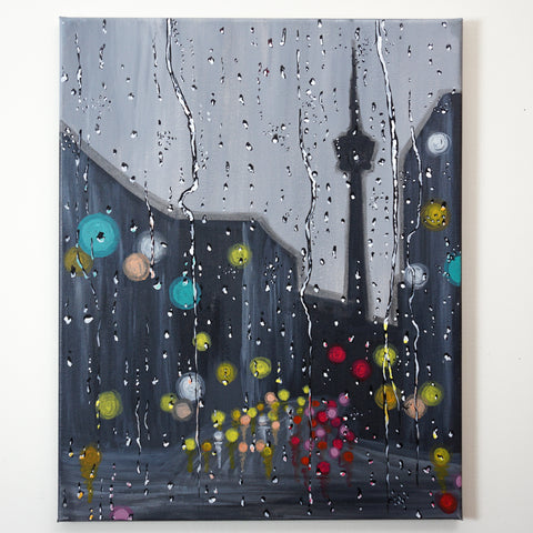 Rainy Day in Toronto Original Painting