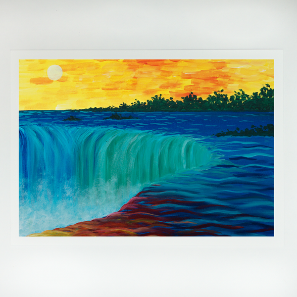 Sunset at Niagara Art Print