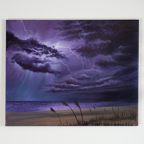 Violet Lightning Original Painting