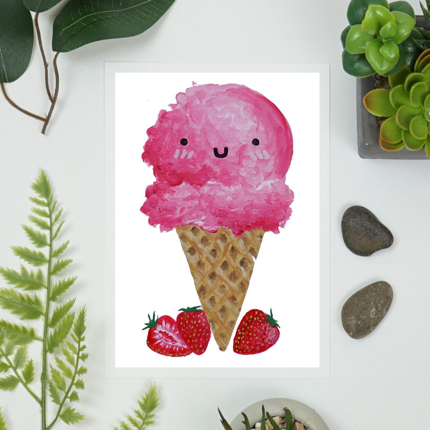 Uwu Ice Cream Art Print