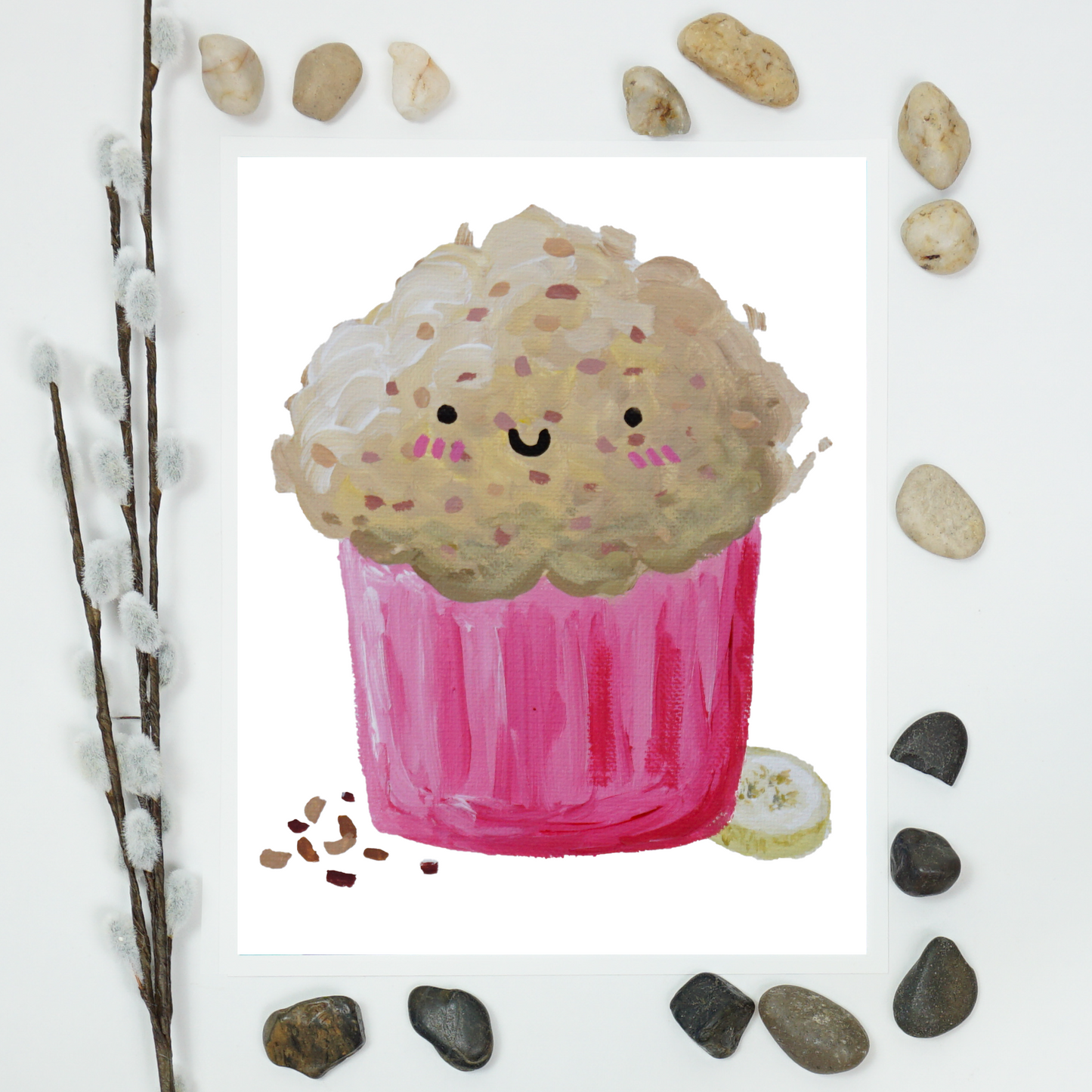 Uwu Muffin Art Print