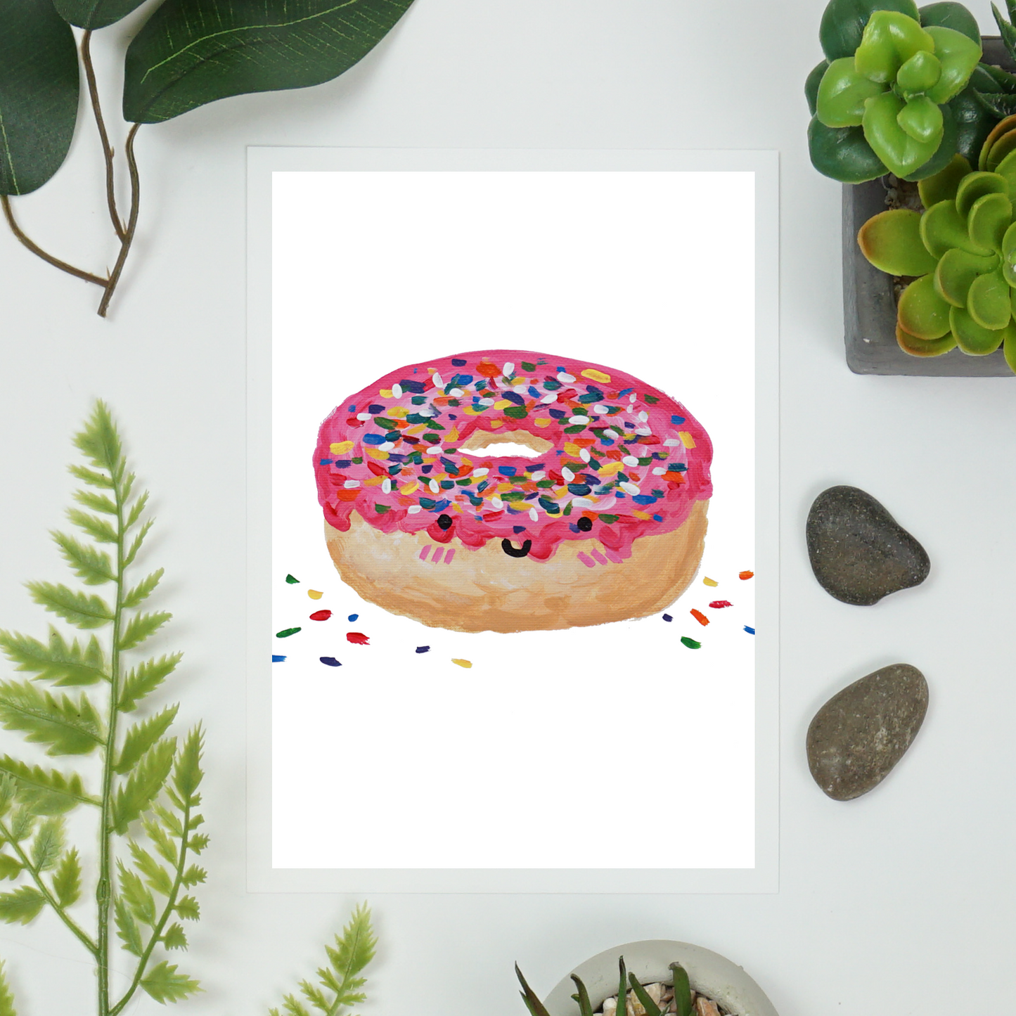 Uwu Donut Art Print