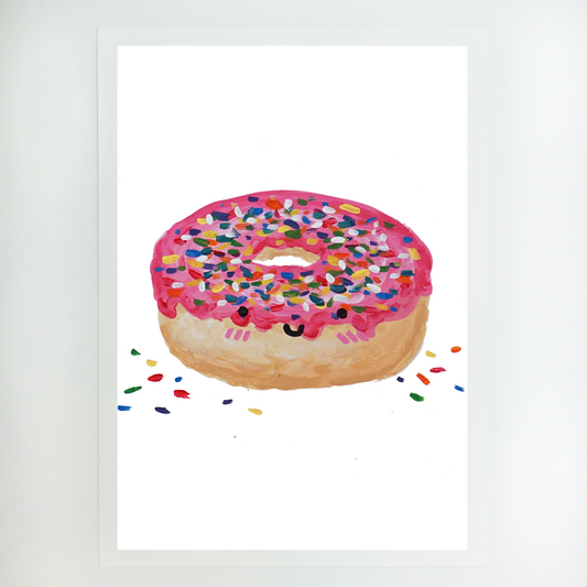 Uwu Donut Art Print