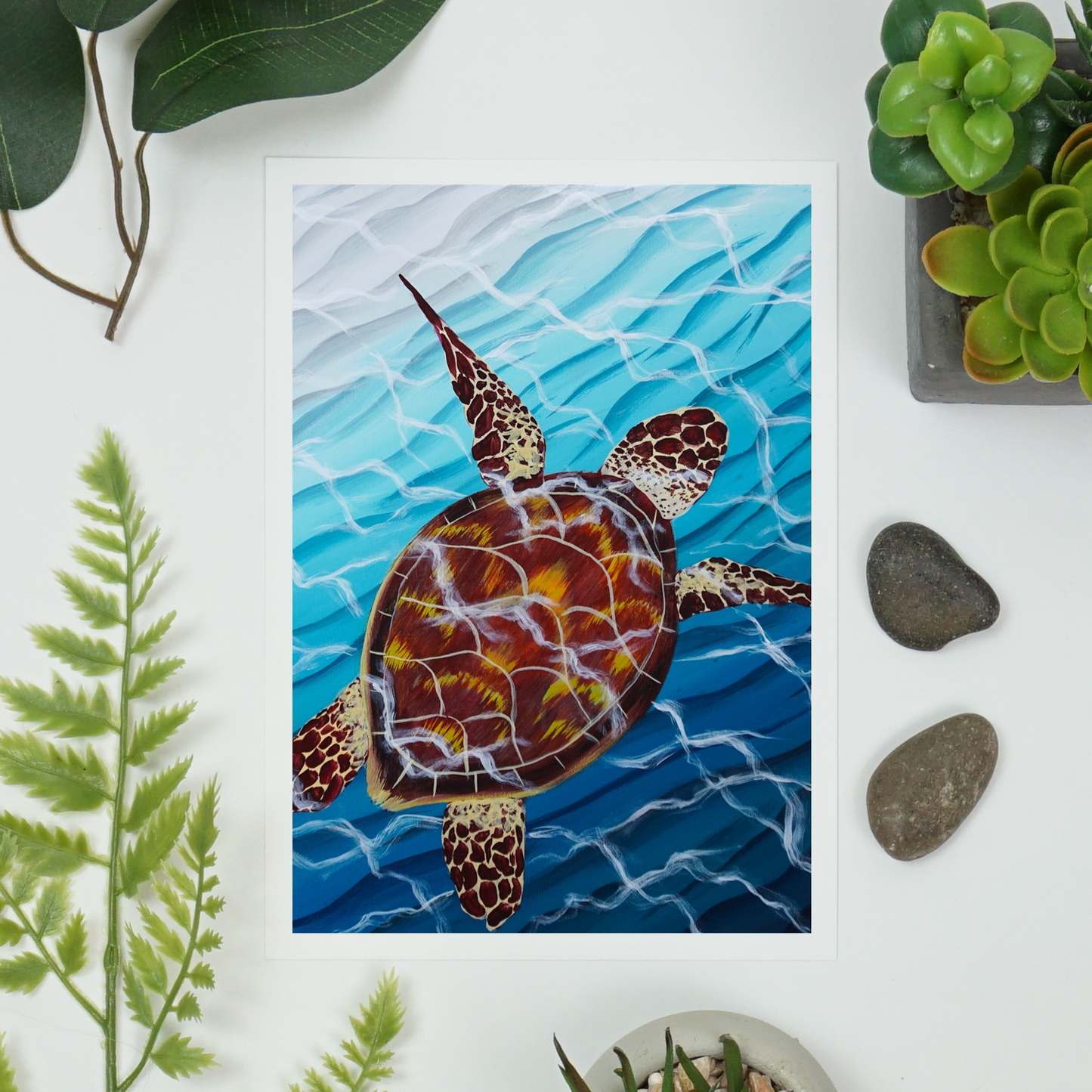 3000 Leagues Under the Sea (Turtle) Art Print