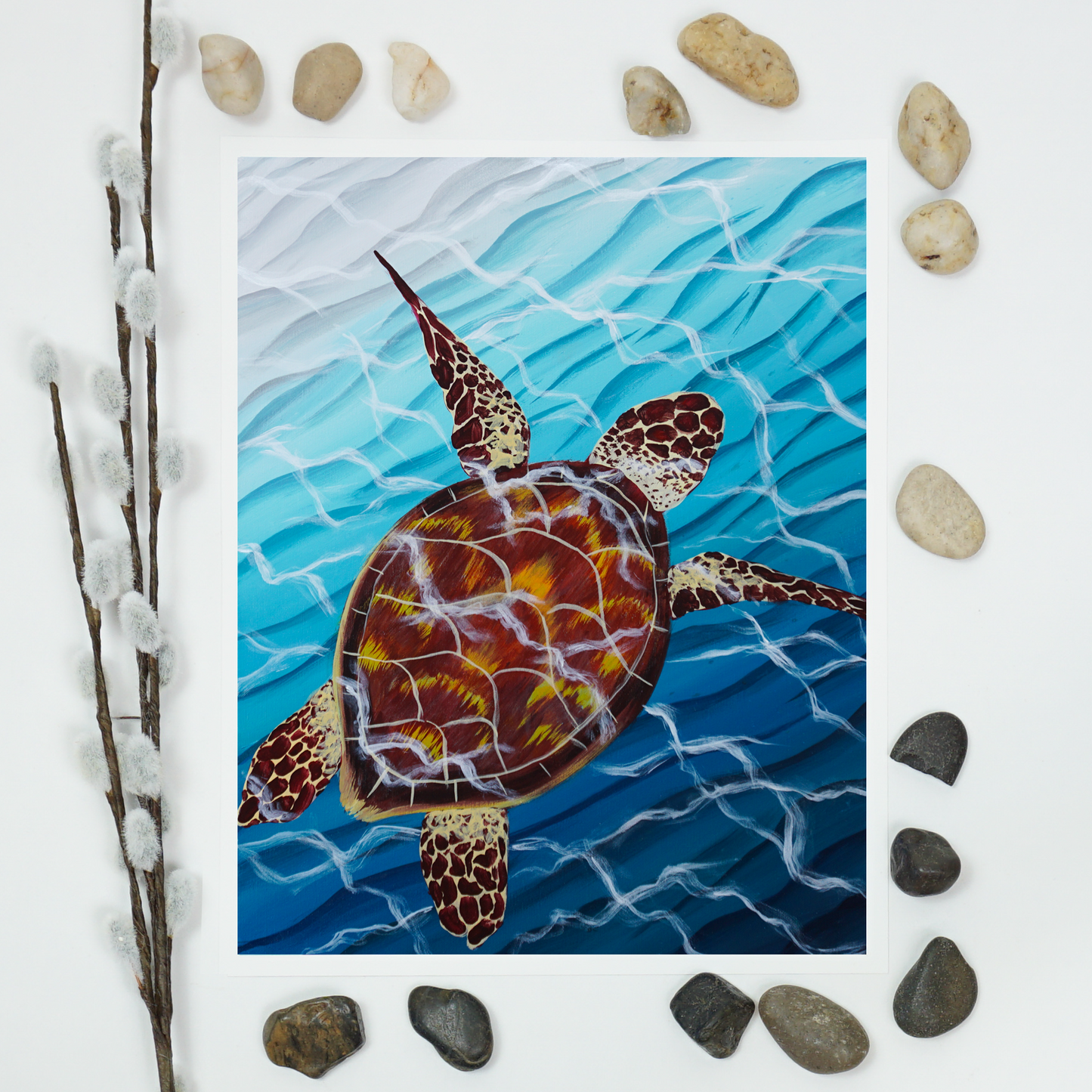 3000 Leagues Under the Sea (Turtle) Art Print
