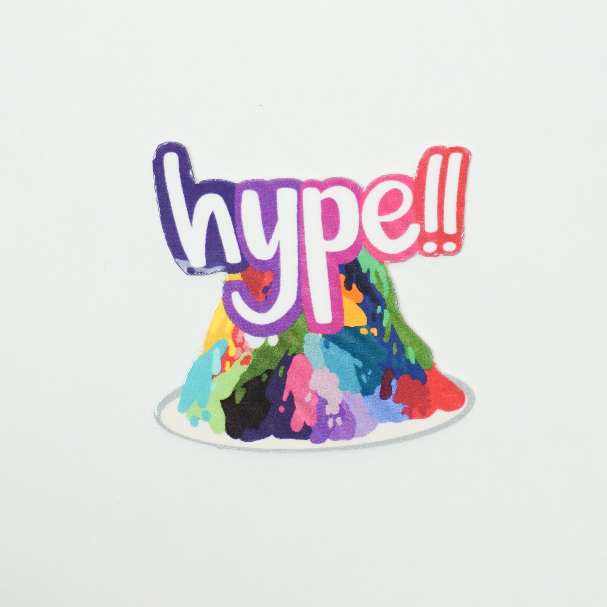 Hype Volcano Plate Sticker β erinbunpaints