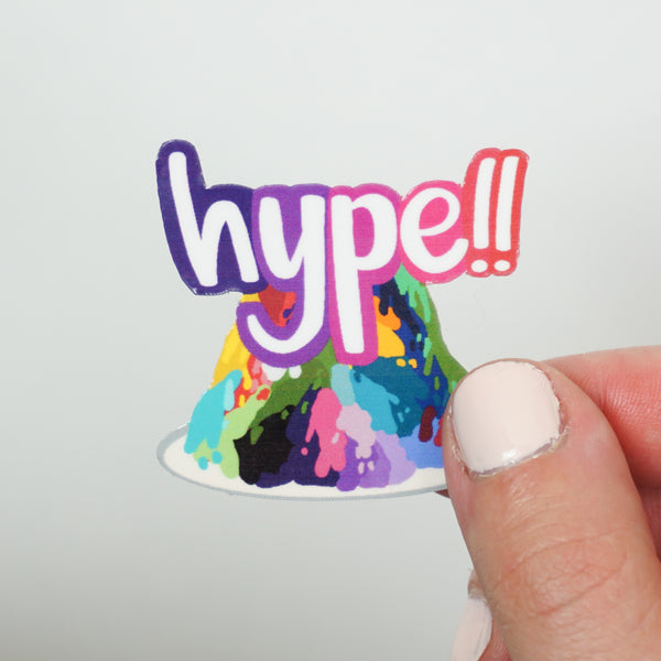 Hype Volcano Plate Sticker