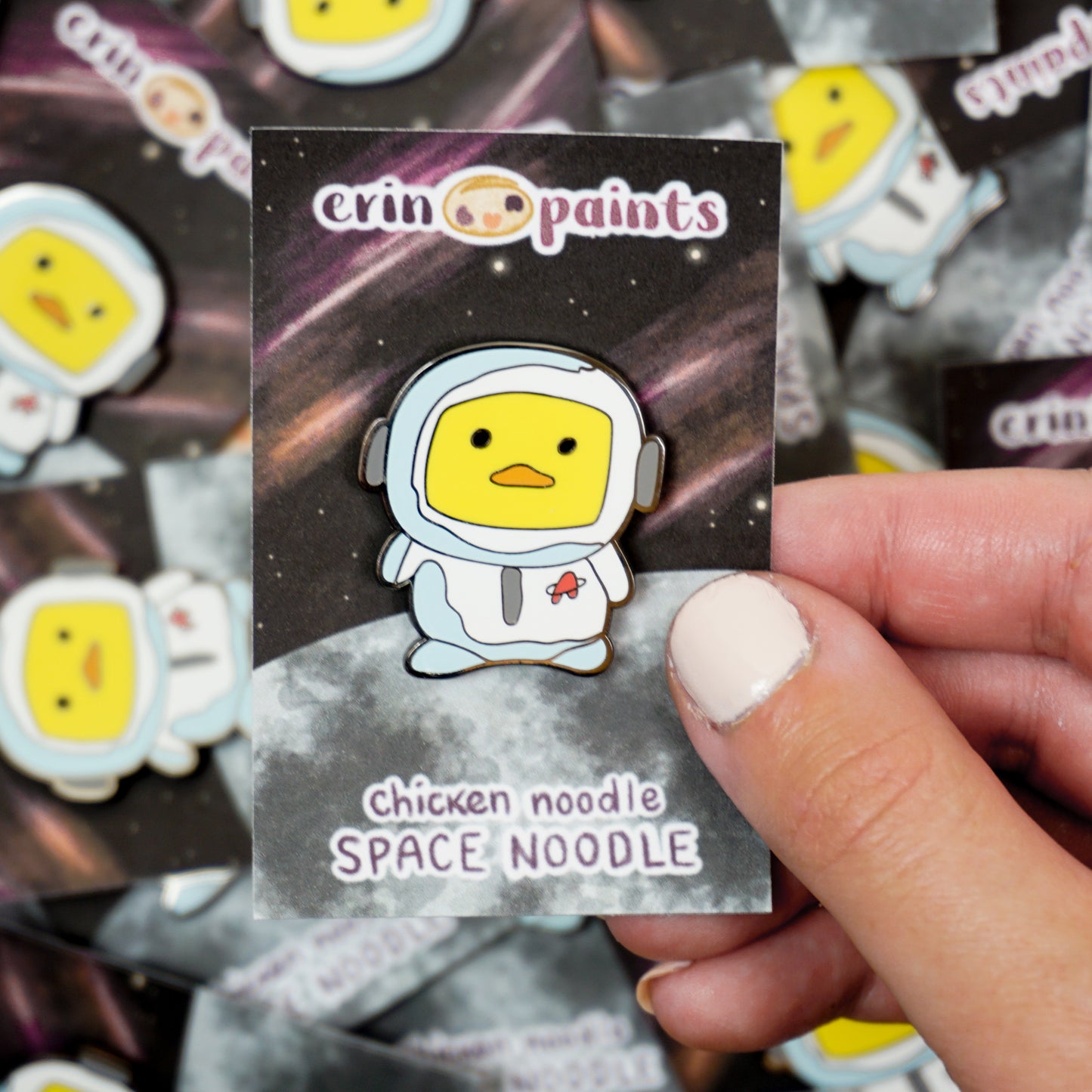 Chicken Noodle: Space Noodle Enamel Pin