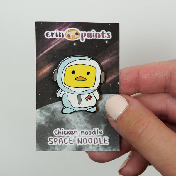 Chicken Noodle: Space Noodle Enamel Pin