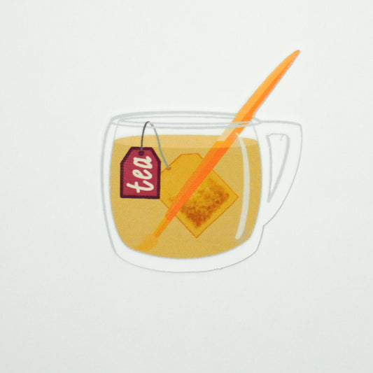 Paint Brush Tea Sticker